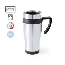 Tasse Isotherme Thermique Personnalisée Carson Matières : acier inoxydable Couleurs : noir 2