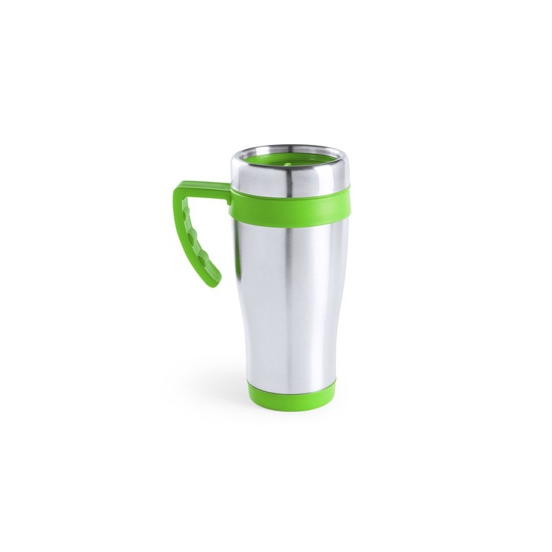 Tasse Isotherme Thermique Personnalisée Carson Matières : acier inoxydable Couleurs : noir accessoire événementiel unique