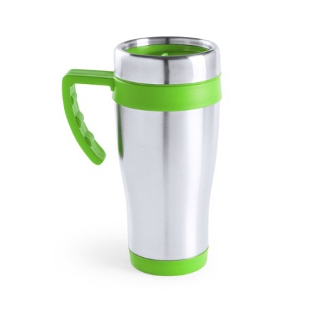 Tasse Isotherme Thermique Personnalisée Carson Matières : acier inoxydable Couleurs : noir accessoire événementiel unique
