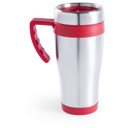 Tasse Isotherme Thermique Personnalisée Carson Matières : acier inoxydable Couleurs : noir goodies publicitaire durable