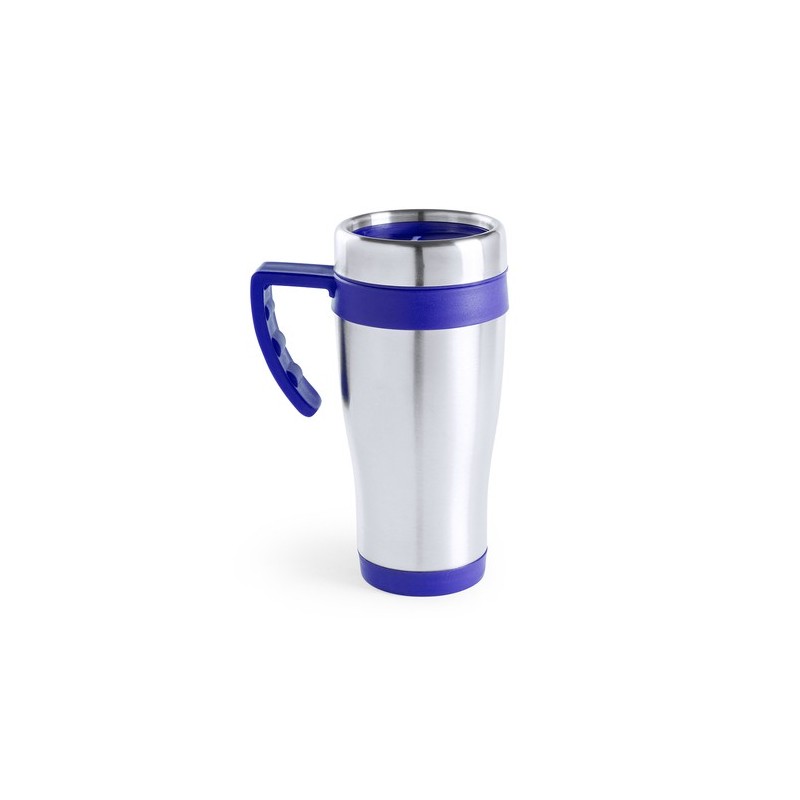 Tasse Isotherme Thermique Personnalisée Carson Matières : acier inoxydable Couleurs : bleu objet promotionnel éco-responsable
