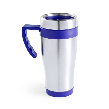 Tasse Isotherme Thermique Personnalisée Carson Matières : acier inoxydable Couleurs : bleu objet promotionnel éco-responsable