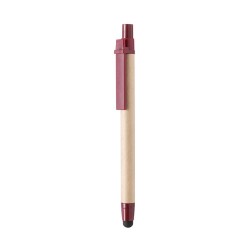 Stylet Bille Éco-responsable Personnalisé Pratique Économique - Than Matières : carton recyclé Couleurs : vert marquage laser ul