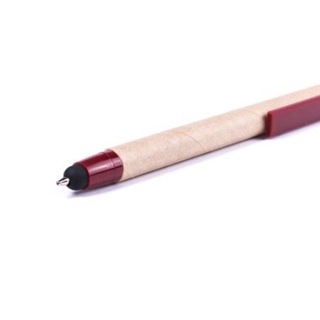Stylet Bille Éco-responsable Personnalisé Pratique Économique - Than Matières : carton recyclé Couleurs : vert impression haute 