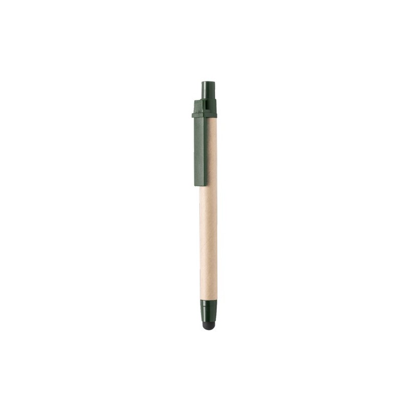 Stylet Bille Éco-responsable Personnalisé Pratique Économique - Than Matières : carton recyclé Couleurs : vert goodies publicita