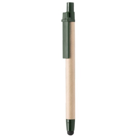 Stylet Bille Éco-responsable Personnalisé Pratique Économique - Than Matières : carton recyclé Couleurs : vert goodies publicita