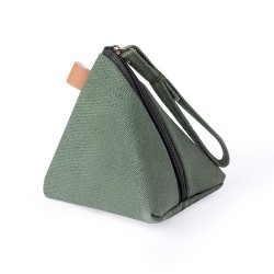 Porte Monnaie Éco-responsable Cadeau d'Entreprise Idéal - Zarynix Matières : toile Couleurs : kaki 2