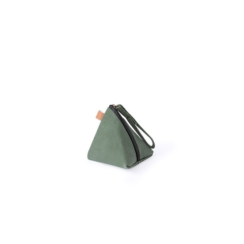 Porte Monnaie Éco-responsable Cadeau d'Entreprise Idéal - Zarynix Matières : toile Couleurs : vert goodies publicitaire événemen