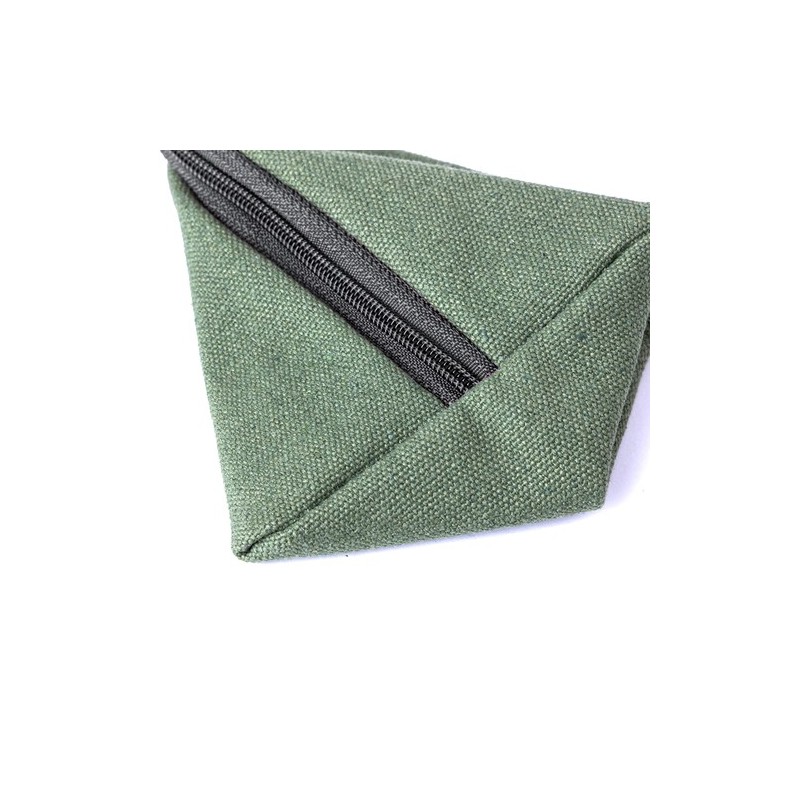 Porte Monnaie Éco-responsable Cadeau d'Entreprise Idéal - Zarynix Matières : toile Couleurs : vert impression logo haute qualité