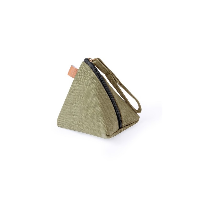 Porte Monnaie Éco-responsable Cadeau d'Entreprise Idéal - Zarynix Matières : toile Couleurs : vert personnalisation sur mesure