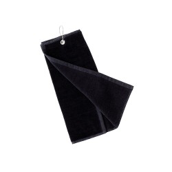 Serviette de golf personnalisée et unique pour entreprise Tarkyl Matières : coton Couleurs : vert foncé 2