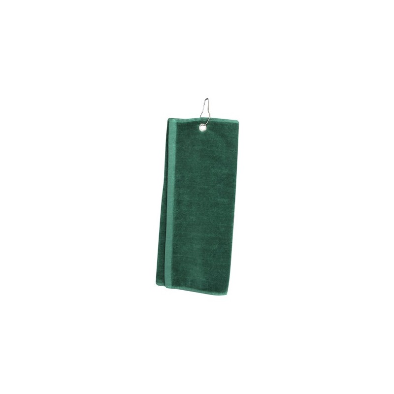Serviette de golf personnalisée et unique pour entreprise Tarkyl Matières : coton Couleurs : noir goodies publicitaire événement