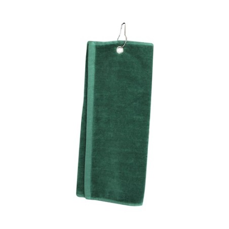 Serviette de golf personnalisée et unique pour entreprise Tarkyl Matières : coton Couleurs : noir goodies publicitaire événement