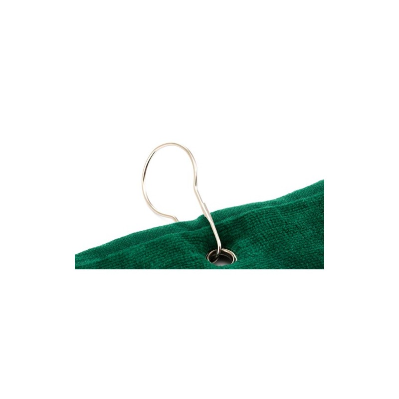 Serviette de golf personnalisée et unique pour entreprise Tarkyl Matières : coton Couleurs : noir personnalisable avec votre log