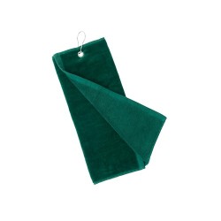 Serviette de golf personnalisée et unique pour entreprise Tarkyl Matières : coton Couleurs : noir livraison express 24h 48h