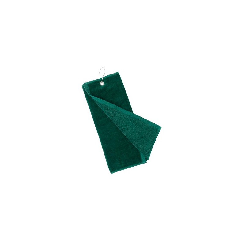 Serviette de golf personnalisée et unique pour entreprise Tarkyl Matières : coton Couleurs : noir livraison express 24h 48h