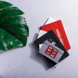 Bloc Notes Éco-Cuir Personnalisé pour Entreprises - Kine Matières : PU Couleurs : bleu personnalisation sur mesure