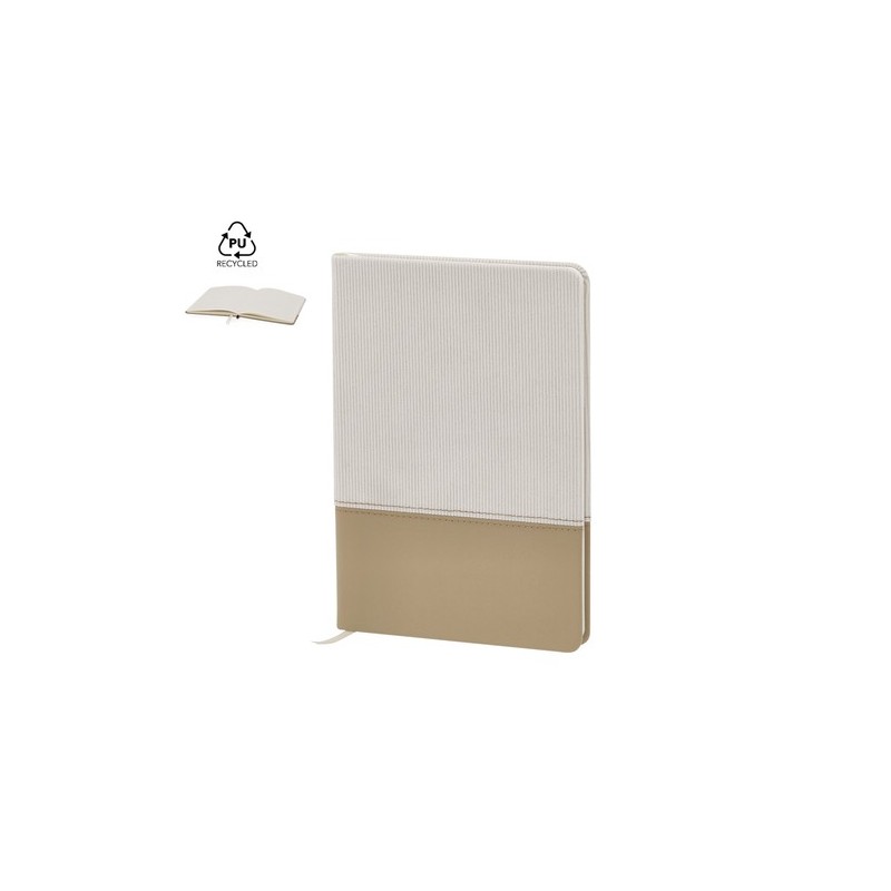 Bloc Notes Personnalisé Économique Mitek Matières : polyester Couleurs : bleu marine marquage laser ultra précis