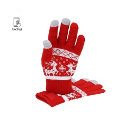 Gant tactile personnalisé pas cher Kainex Matières : acrylique Couleurs : rouge 2