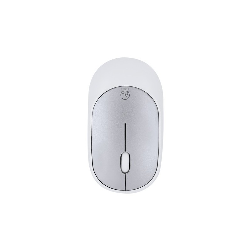 Souris personnalisée pas cher Doryt RCS Matières : aluminium recyclé  Couleurs : argenté