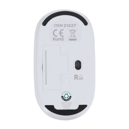 Souris personnalisée pas cher Doryt RCS Matières : aluminium recyclé  Couleurs : argenté impression haute définition