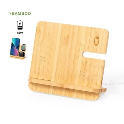 Chargeur Sans Fil Personnalisé 15W Hamsy Matières : bambou