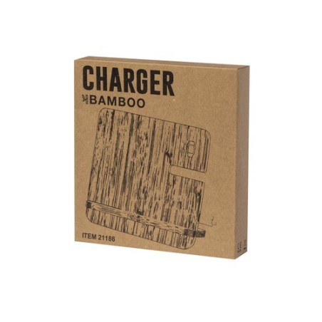 Chargeur Sans Fil Personnalisé 15W Hamsy Matières : bambou livraison express 24h 48h