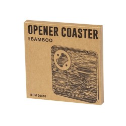Sous-Verre Éco-responsable Ouvre Bouteille Pratique Lestral Matières : bambou