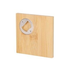 Sous-Verre Éco-responsable Ouvre Bouteille Pratique Lestral Matières : bambou impression haute définition