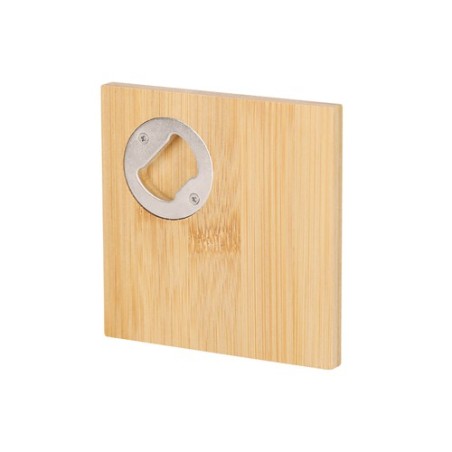 Sous-Verre Éco-responsable Ouvre Bouteille Pratique Lestral Matières : bambou impression haute définition