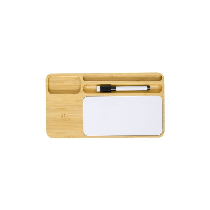 Chargeur Éco-responsable Multifonction Organiseur Lautrec Matières : bambou personnalisable avec votre logo