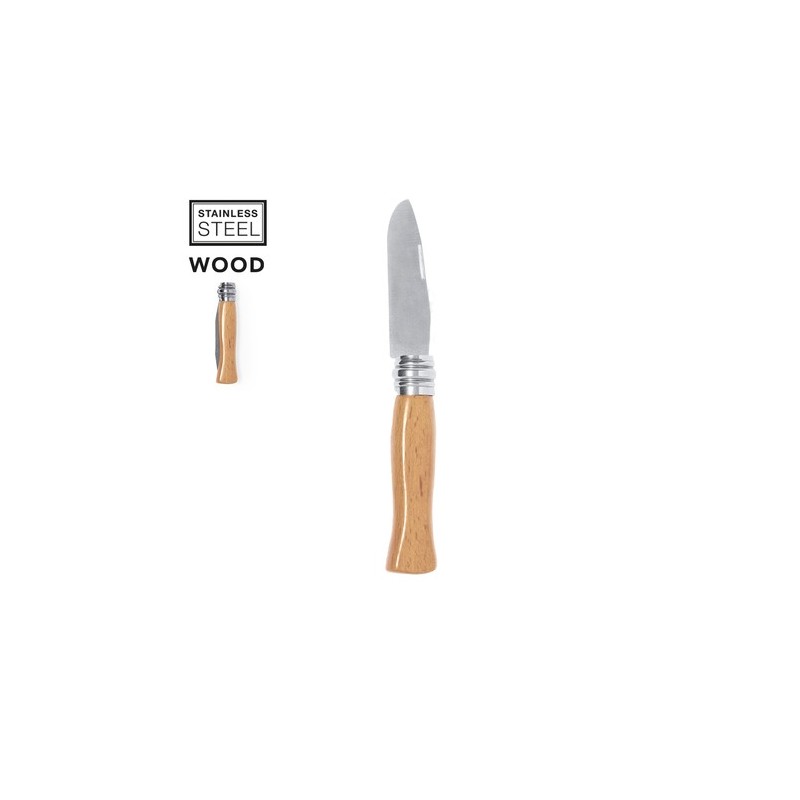 Couteau de Poche Personnalisé en Acier Inox pas cher - Canif Terral Matières : bois