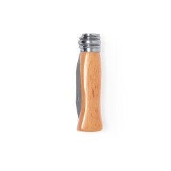Couteau de Poche Personnalisé en Acier Inox pas cher - Canif Terral Matières : bois goodies publicitaire événementiel