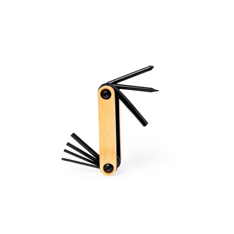 Outil de Poche Multifonction Personnalisé Ruselton Matières : bambou personnalisable avec votre logo