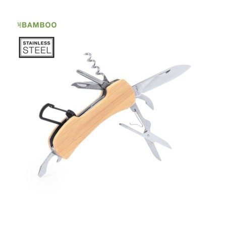 Canif Éco-responsable Multi-Usages Personnalisé Kasuki Matières : bambou