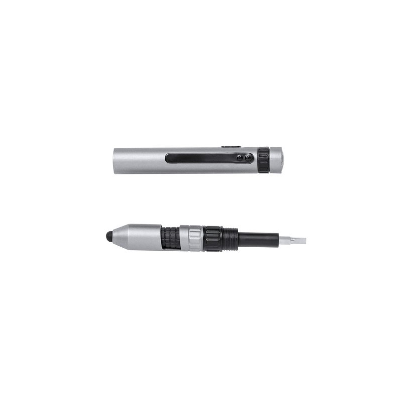 Stylo Multifonction Personnalisé Pratique Innovant Posdan Couleurs : argenté