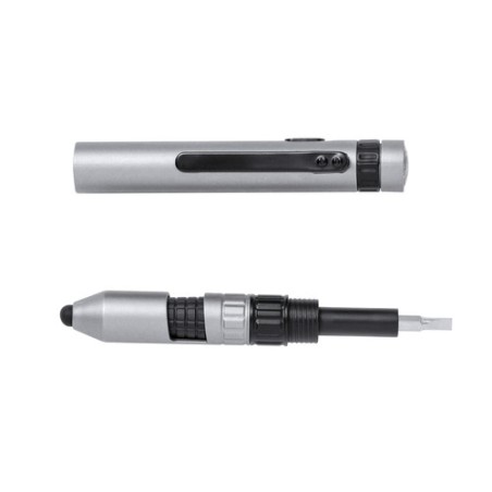 Stylo Multifonction Personnalisé Pratique Innovant Posdan Couleurs : argenté