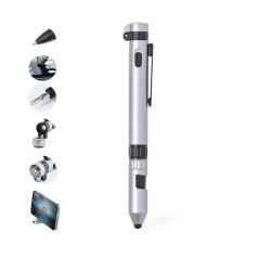 Stylo Multifonction Personnalisé Pratique Innovant Posdan Couleurs : argenté 2