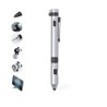Stylo Multifonction Personnalisé Pratique Innovant Posdan Couleurs : argenté personnalisable avec votre logo