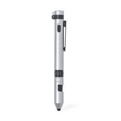 Stylo Multifonction Personnalisé Pratique Innovant Posdan Couleurs : argenté cadeau entreprise pas cher