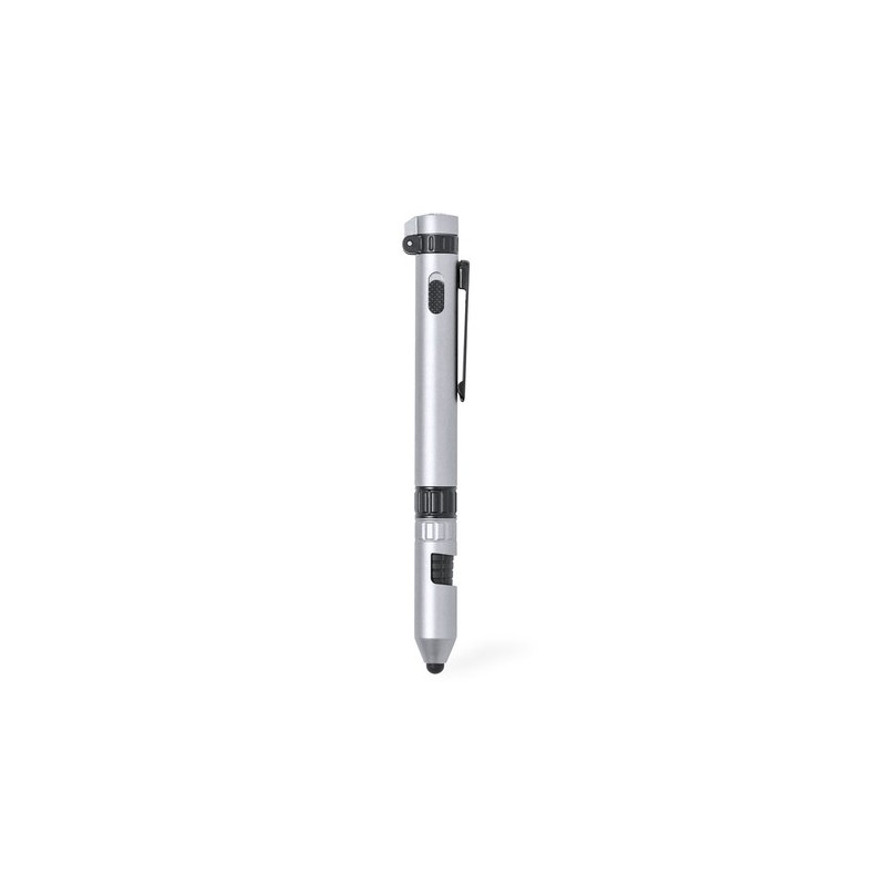 Stylo Multifonction Personnalisé Pratique Innovant Posdan Couleurs : argenté cadeau entreprise pas cher