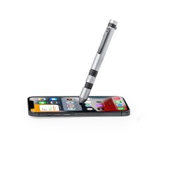 Stylo Multifonction Personnalisé Pratique Innovant Posdan Couleurs : argenté impression haute définition