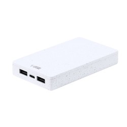 Power Bank Éco-responsable 5000 mAh Personnalisée pas cher Noiman Matières : ABS Couleurs : blanc cadeau entreprise pas cher