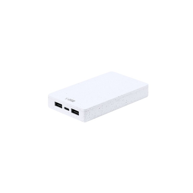 Power Bank Éco-responsable 5000 mAh Personnalisée pas cher Noiman Matières : ABS Couleurs : blanc cadeau entreprise pas cher