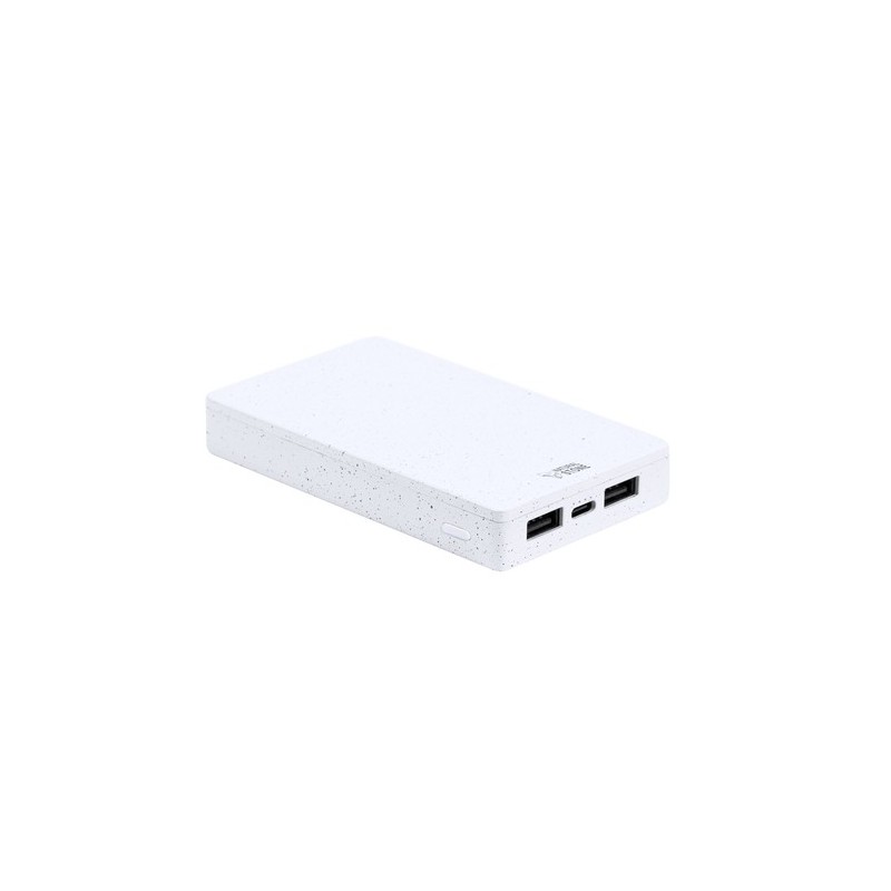 Power Bank Éco-responsable 5000 mAh Personnalisée pas cher Noiman Matières : ABS Couleurs : blanc goodies publicitaire événement