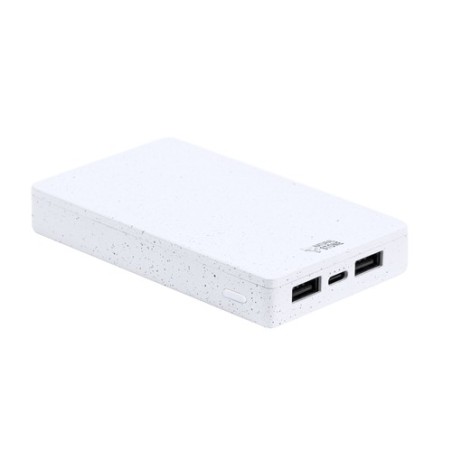 Power Bank Éco-responsable 5000 mAh Personnalisée pas cher Noiman Matières : ABS Couleurs : blanc goodies publicitaire événement