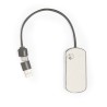 Port USB Éco-responsable Personnalisé High-Tech pas cher - Nylox Matières : coton recyclé Couleurs : marron