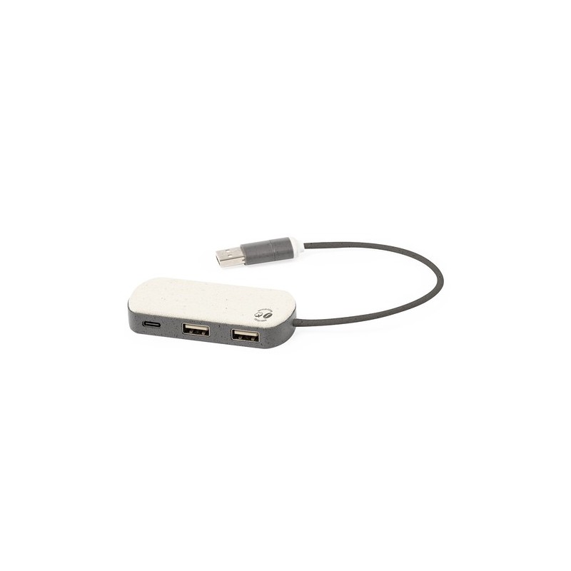 Port USB Éco-responsable Personnalisé High-Tech pas cher - Nylox Matières : coton recyclé Couleurs : marron goodies publicitaire