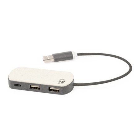 Port USB Éco-responsable Personnalisé High-Tech pas cher - Nylox Matières : coton recyclé Couleurs : marron goodies publicitaire