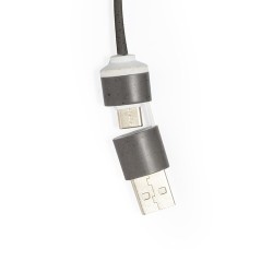 Port USB Éco-responsable Personnalisé High-Tech pas cher - Nylox Matières : coton recyclé Couleurs : marron impression haute déf